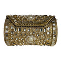 The Dilruba — Pearl & Crystal Barrel Clutch